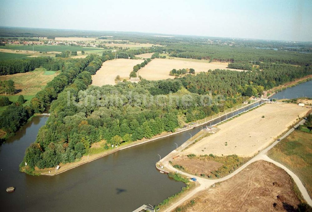 Luftbild Wusterwitz - Schleuse Wusterwitz