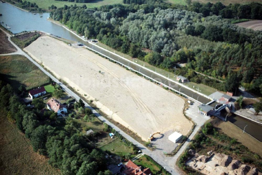 Luftaufnahme Wusterwitz - Schleuse Wusterwitz