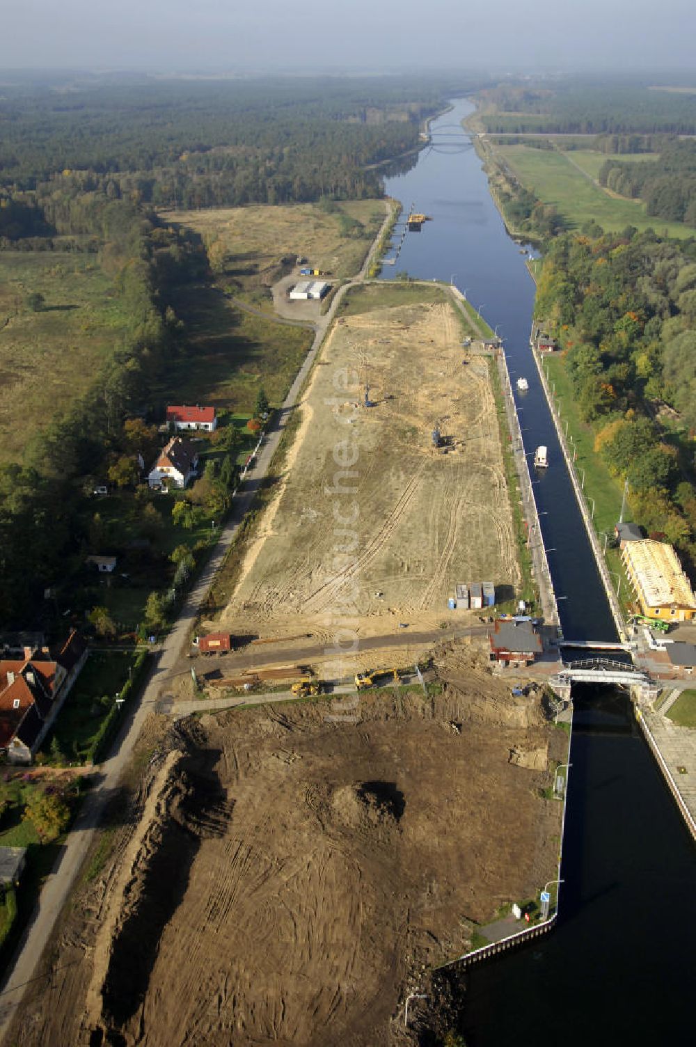 Luftbild Wusterwitz - Schleuse Wusterwitz