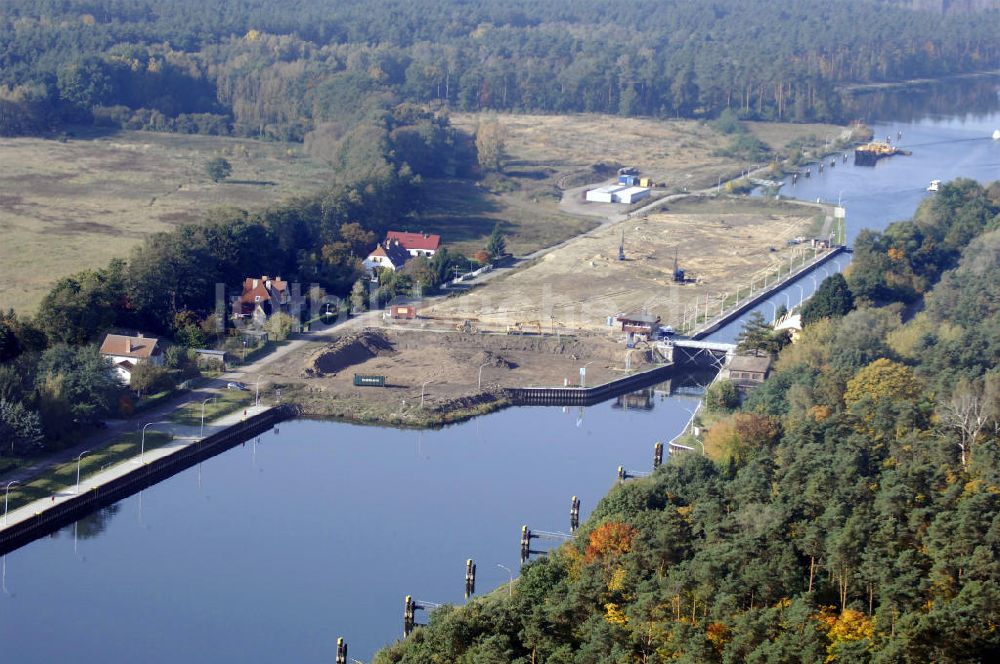 Luftbild Wusterwitz - Schleuse Wusterwitz