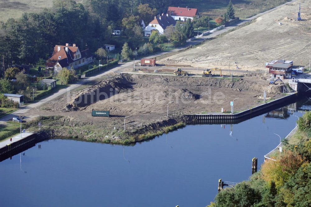 Luftaufnahme Wusterwitz - Schleuse Wusterwitz