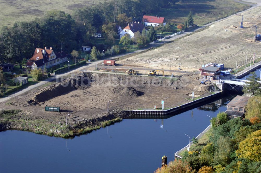 Wusterwitz von oben - Schleuse Wusterwitz