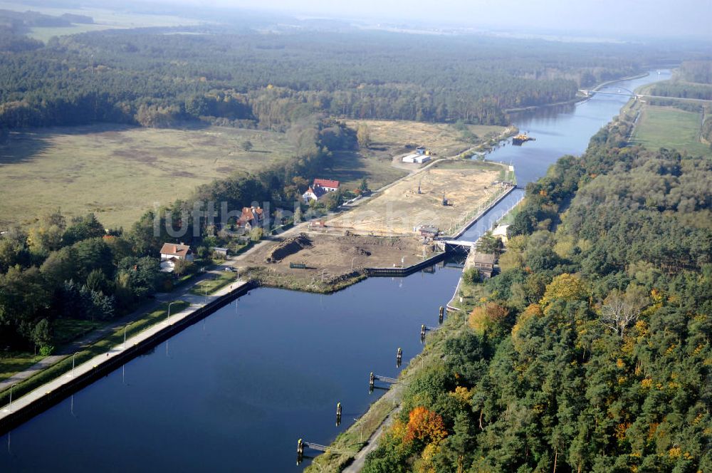 Luftaufnahme Wusterwitz - Schleuse Wusterwitz