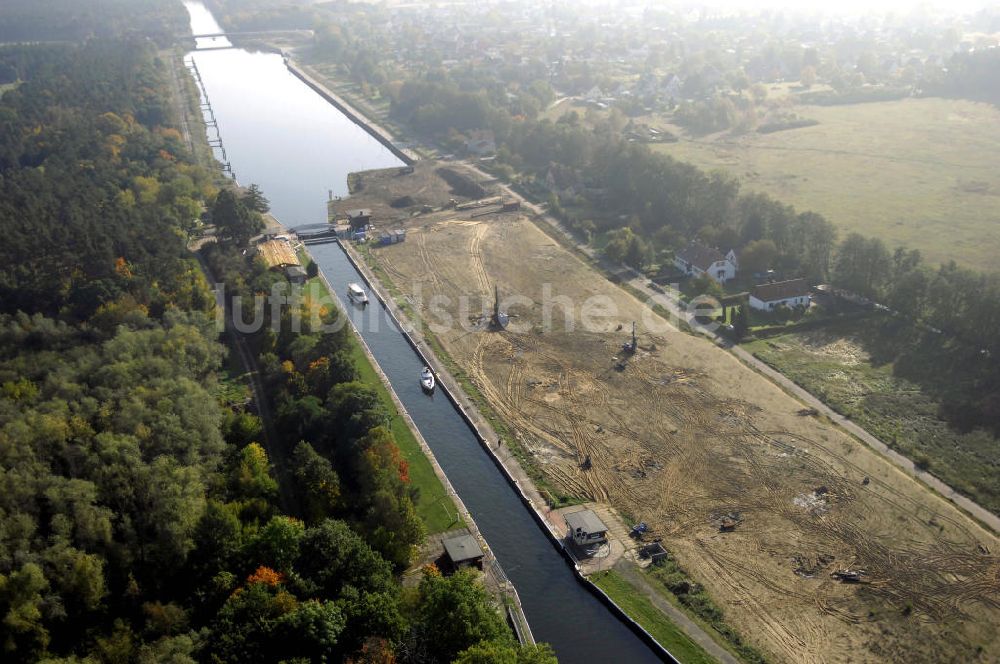 Luftbild Wusterwitz - Schleuse Wusterwitz