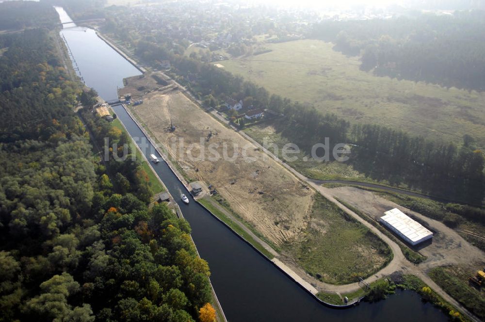 Wusterwitz von oben - Schleuse Wusterwitz