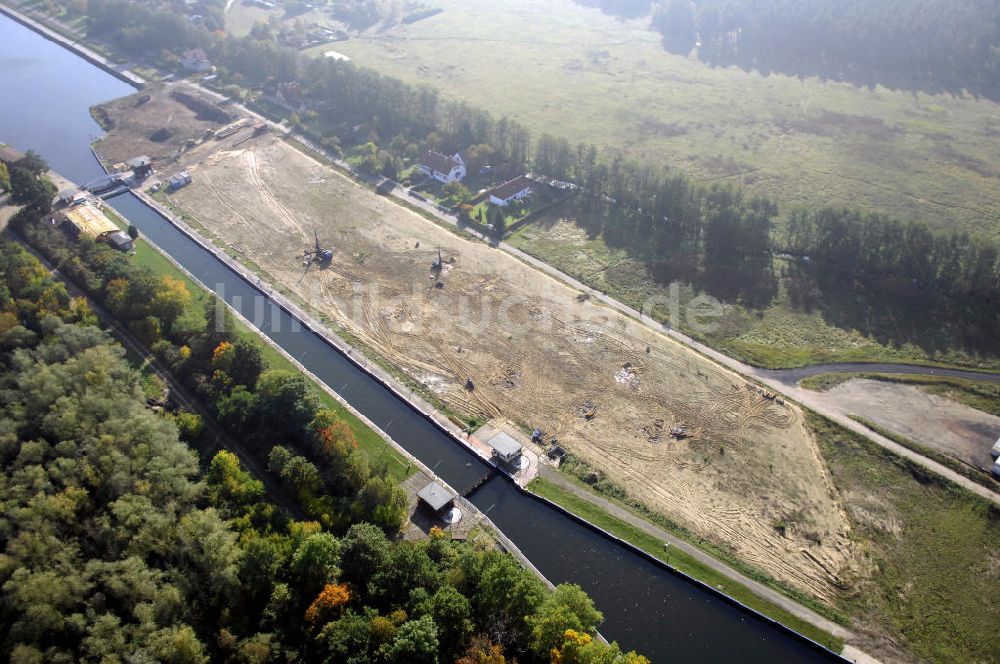 Luftaufnahme Wusterwitz - Schleuse Wusterwitz