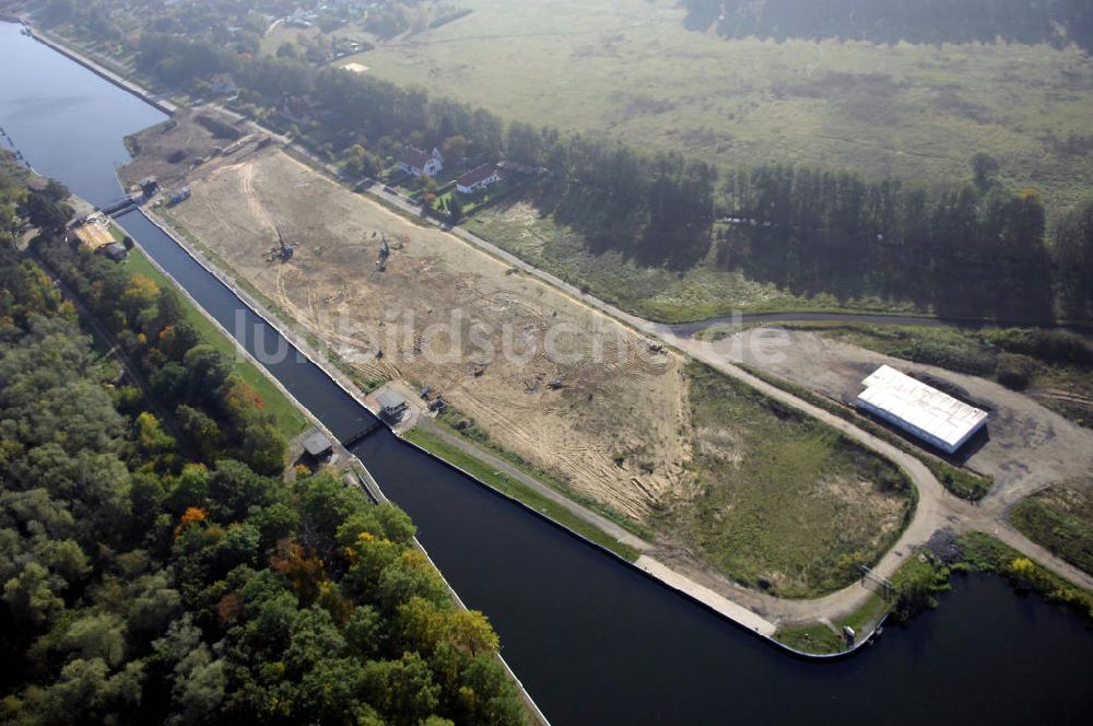 Wusterwitz von oben - Schleuse Wusterwitz