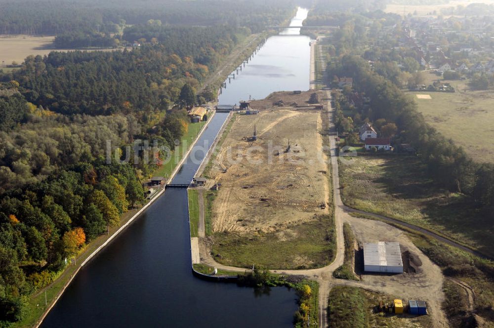 Luftaufnahme Wusterwitz - Schleuse Wusterwitz