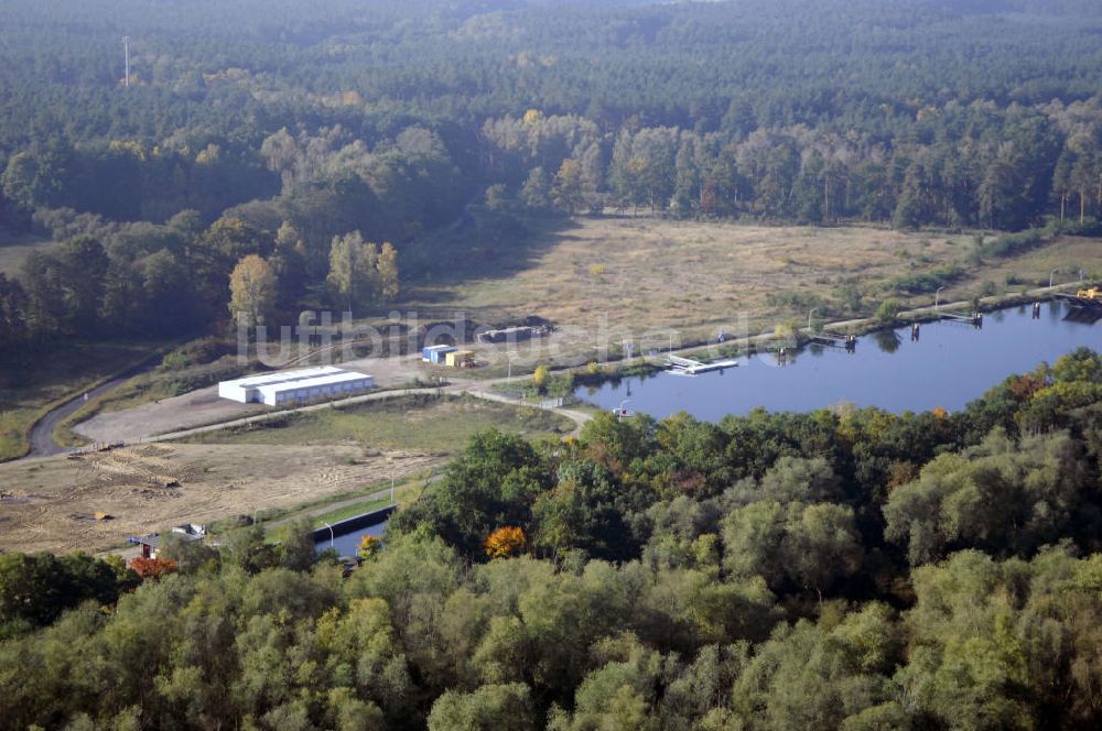 Luftbild Wusterwitz - Schleuse Wusterwitz