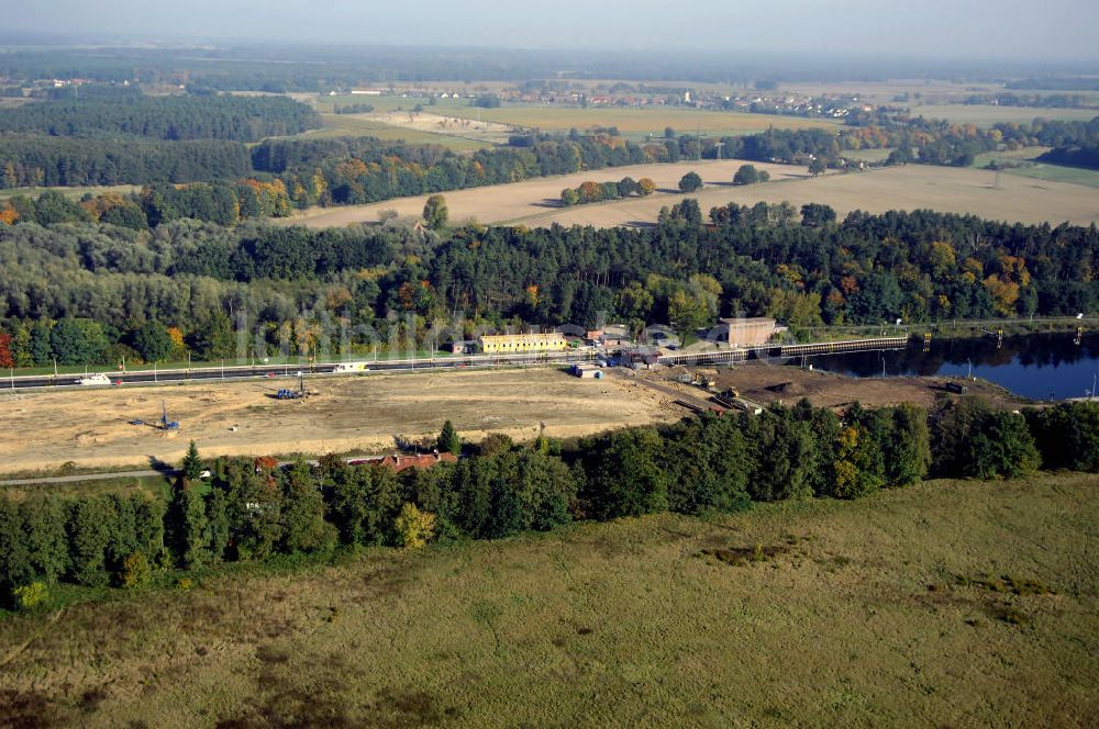 Luftaufnahme Wusterwitz - Schleuse Wusterwitz