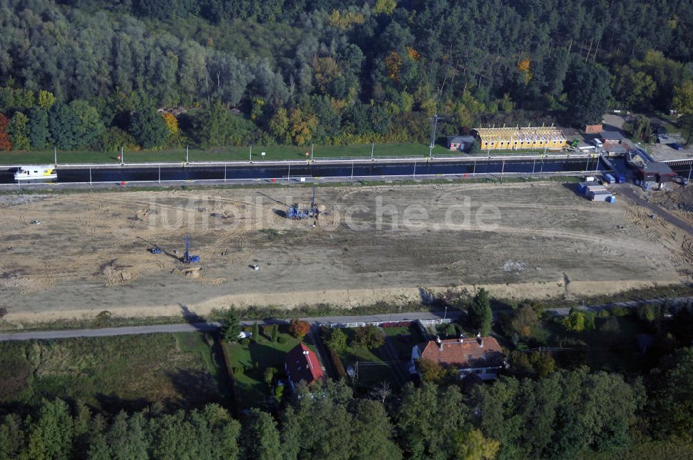 Luftaufnahme Wusterwitz - Schleuse Wusterwitz