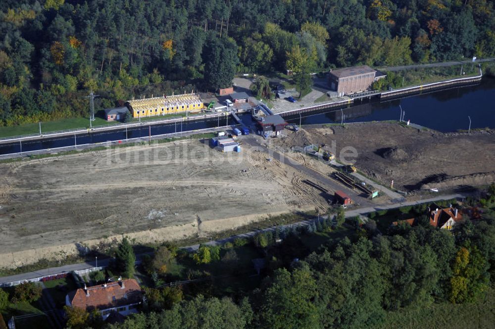 Wusterwitz von oben - Schleuse Wusterwitz