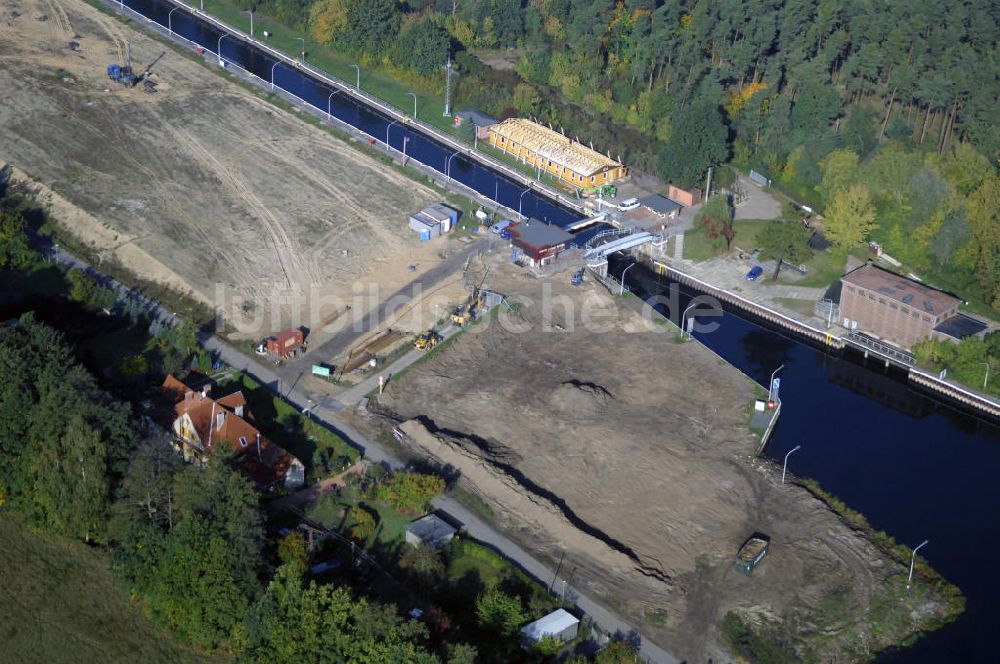 Luftbild Wusterwitz - Schleuse Wusterwitz