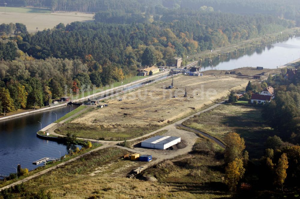 Luftaufnahme Wusterwitz - Schleuse Wusterwitz