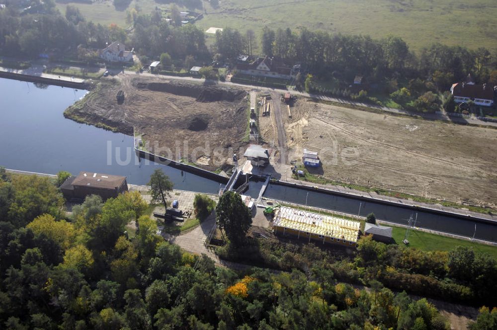 Wusterwitz von oben - Schleuse Wusterwitz