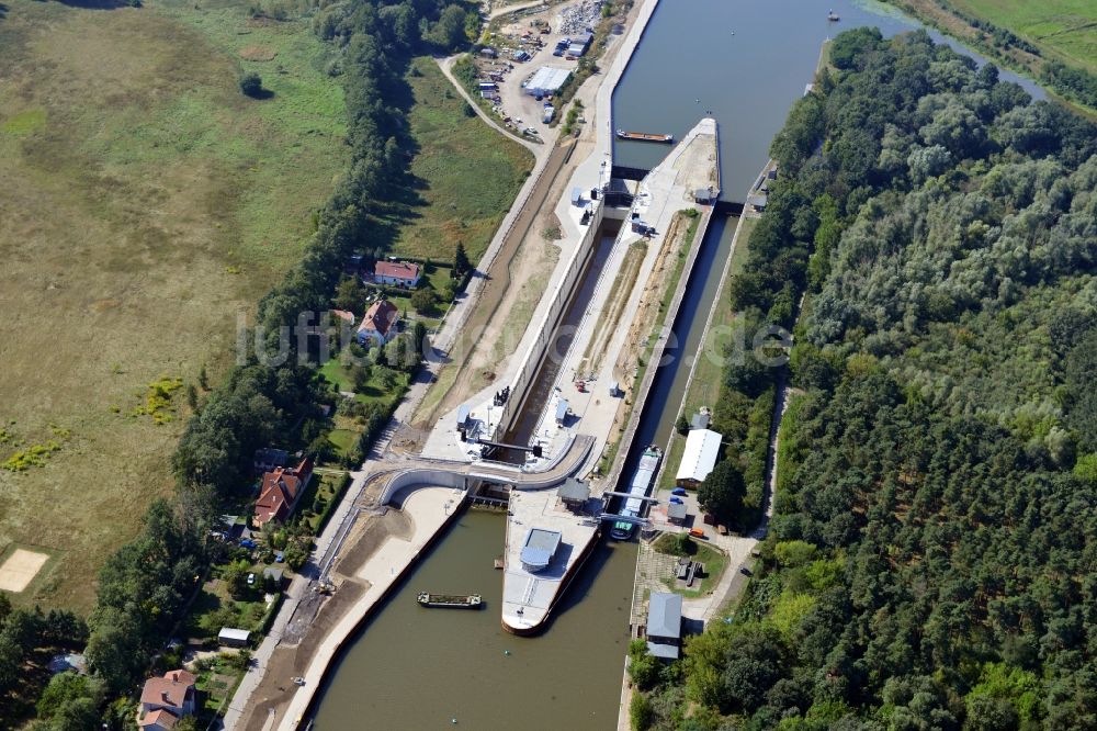 Luftbild Wusterwitz - Schleuse Wusterwitz im Bundesland Brandenburg