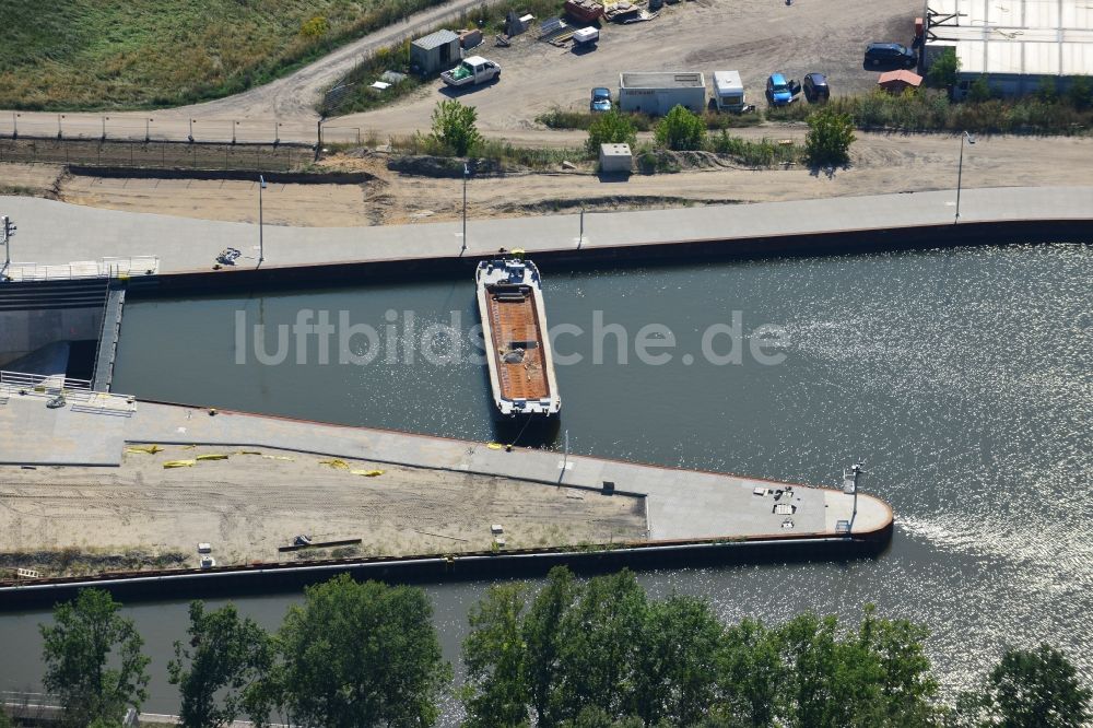 Luftaufnahme Wusterwitz - Schleuse Wusterwitz im Bundesland Brandenburg