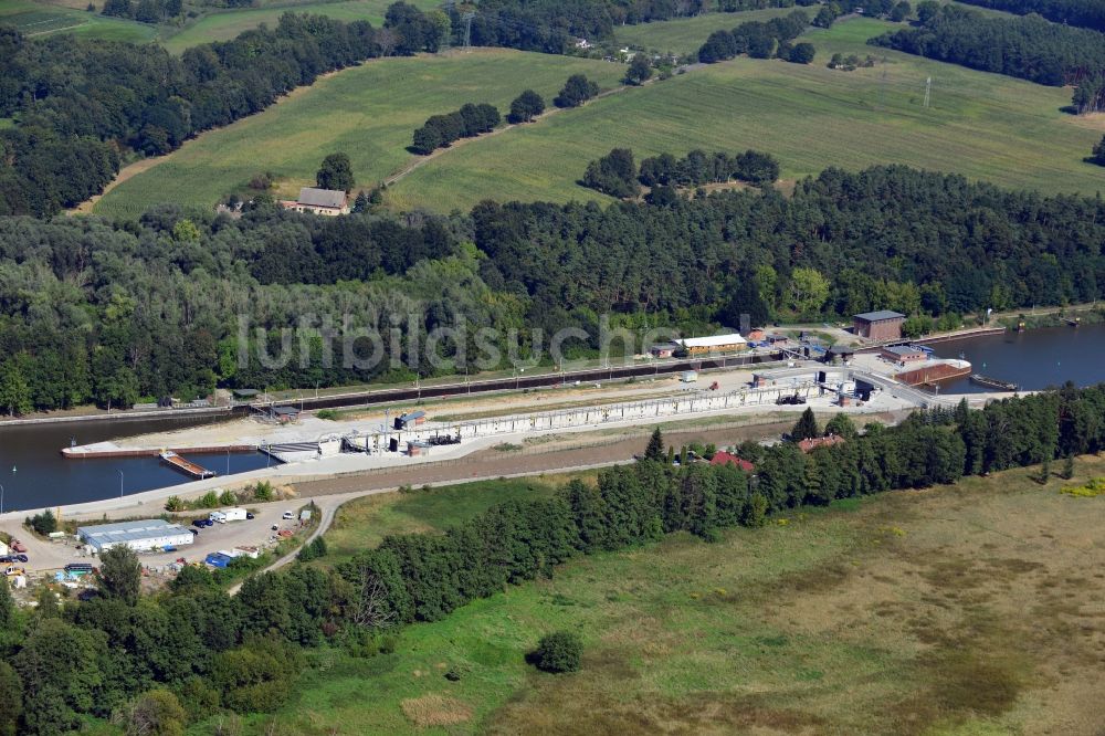 Luftbild Wusterwitz - Schleuse Wusterwitz im Bundesland Brandenburg