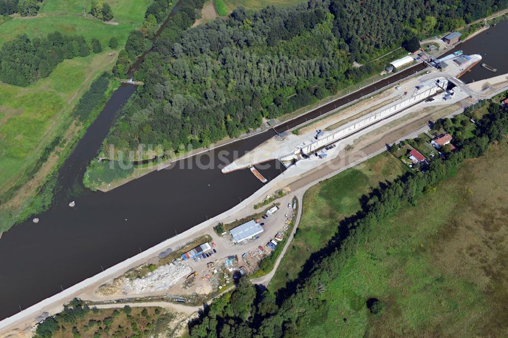 Luftbild Wusterwitz - Schleuse Wusterwitz im Bundesland Brandenburg