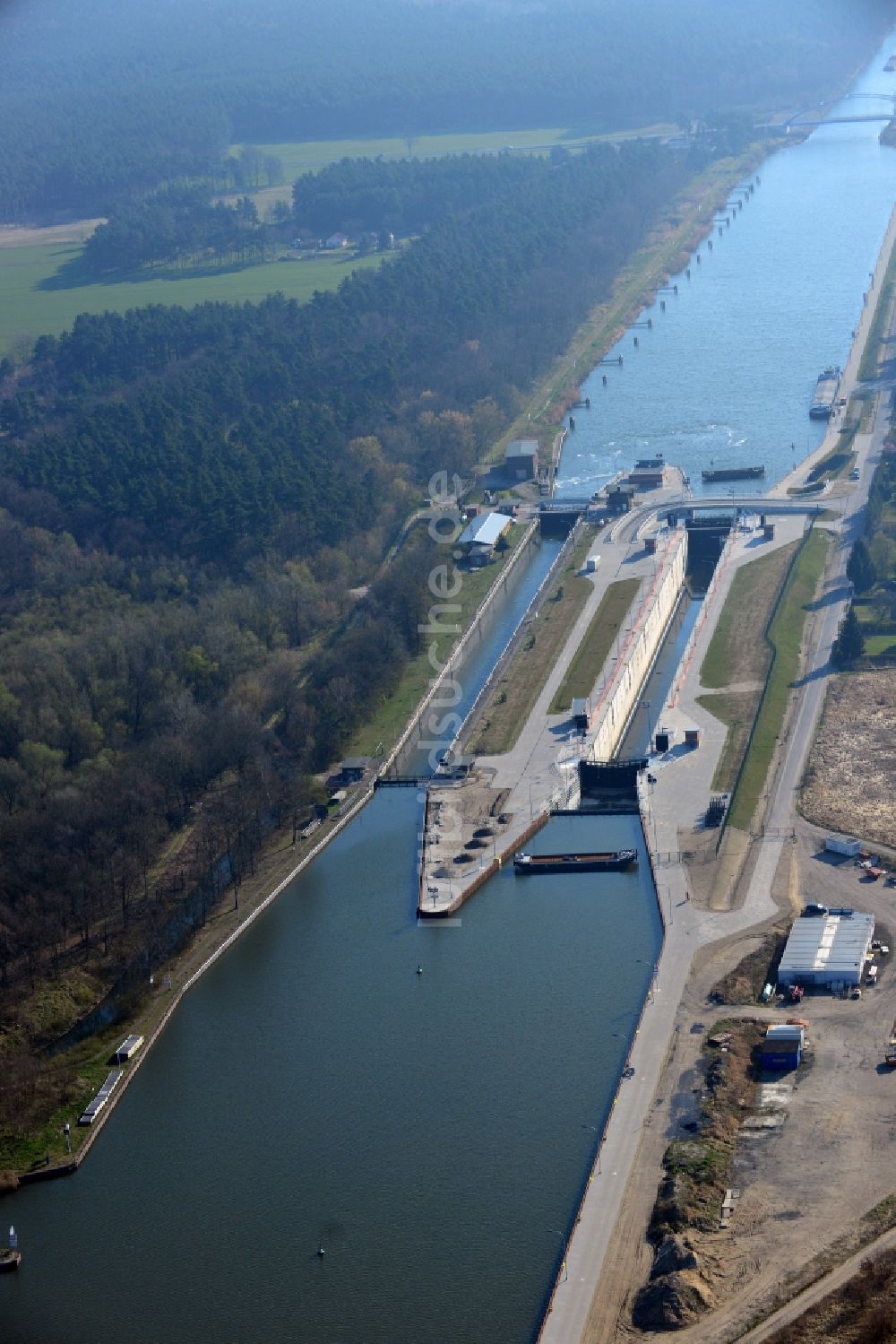 Luftbild Wusterwitz - Schleuse Wusterwitz im Bundesland Brandenburg