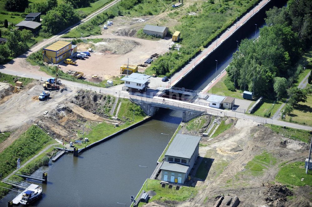 Luftaufnahme Zerben - Schleuse Zerben