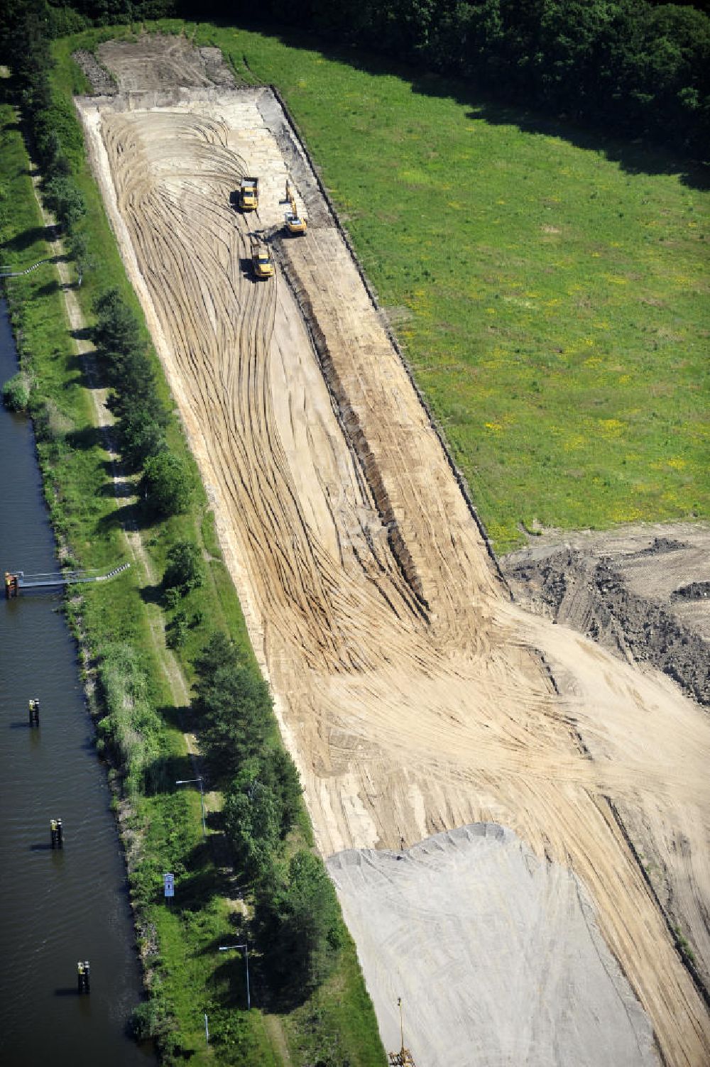 Luftbild Zerben - Schleuse Zerben