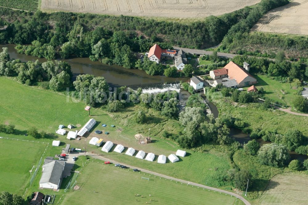 Meddersheim aus der Vogelperspektive: Schliffgesmühle in der Ortsgemeinde Meddersheim im Bundesland Rheinland-Pfalz