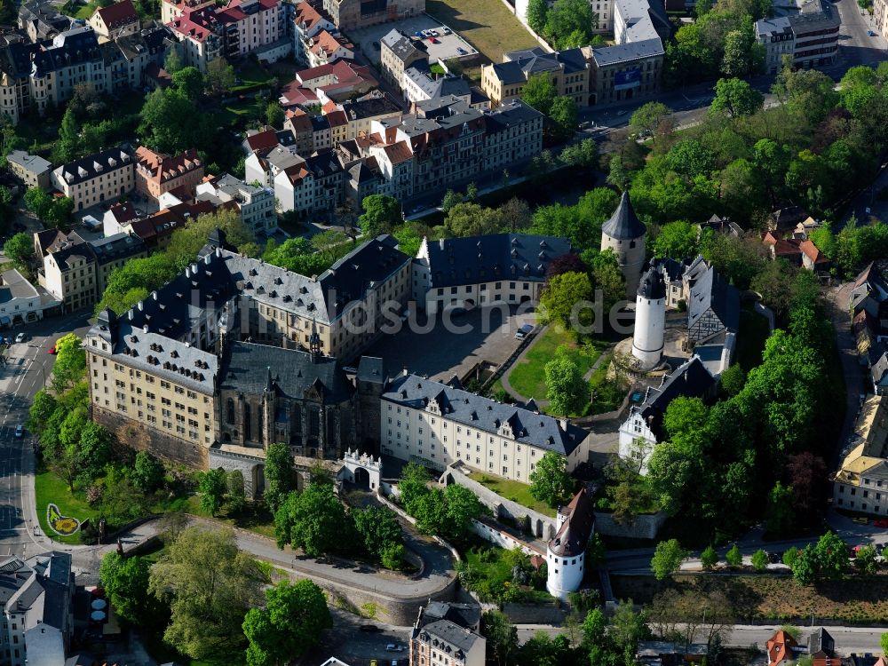 Altenburg von oben - Schloss Altenburg im Bundesland Thüringen