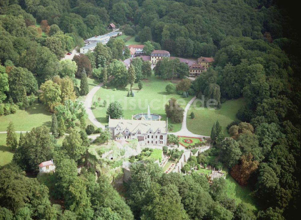 Bad Liebenstein / Thüringen von oben - Schloß Altenstein / Thüringen