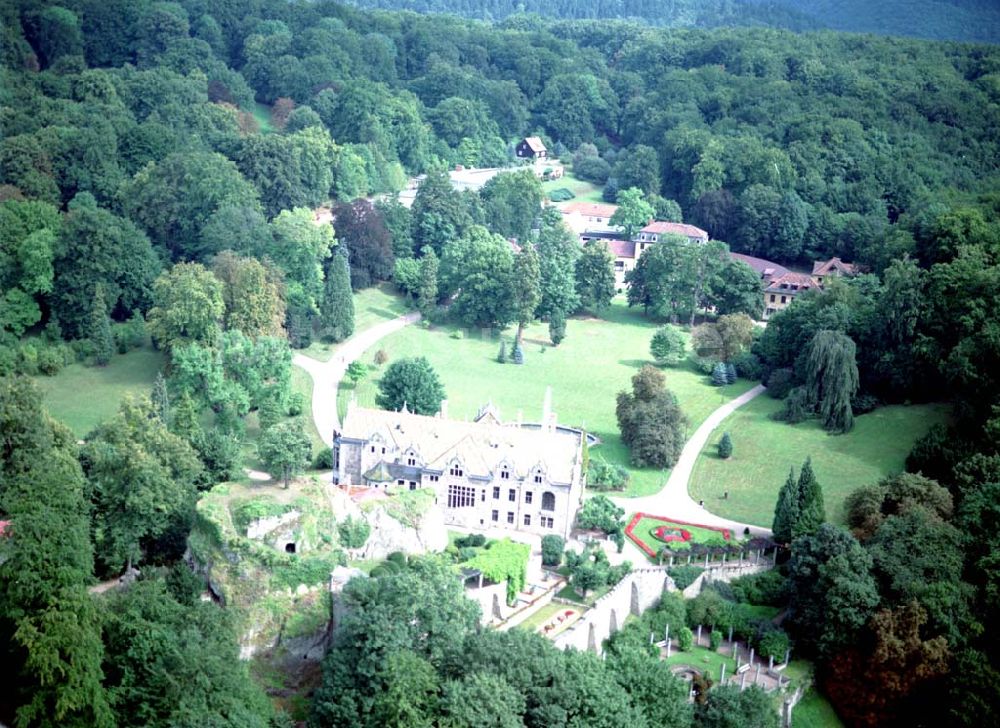 Bad Liebenstein / Thüringen von oben - Schloß Altenstein / Thüringen