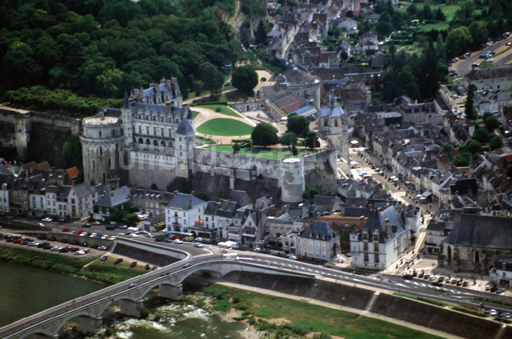 Luftbild Amboise - Schloss Amboise an der Loire