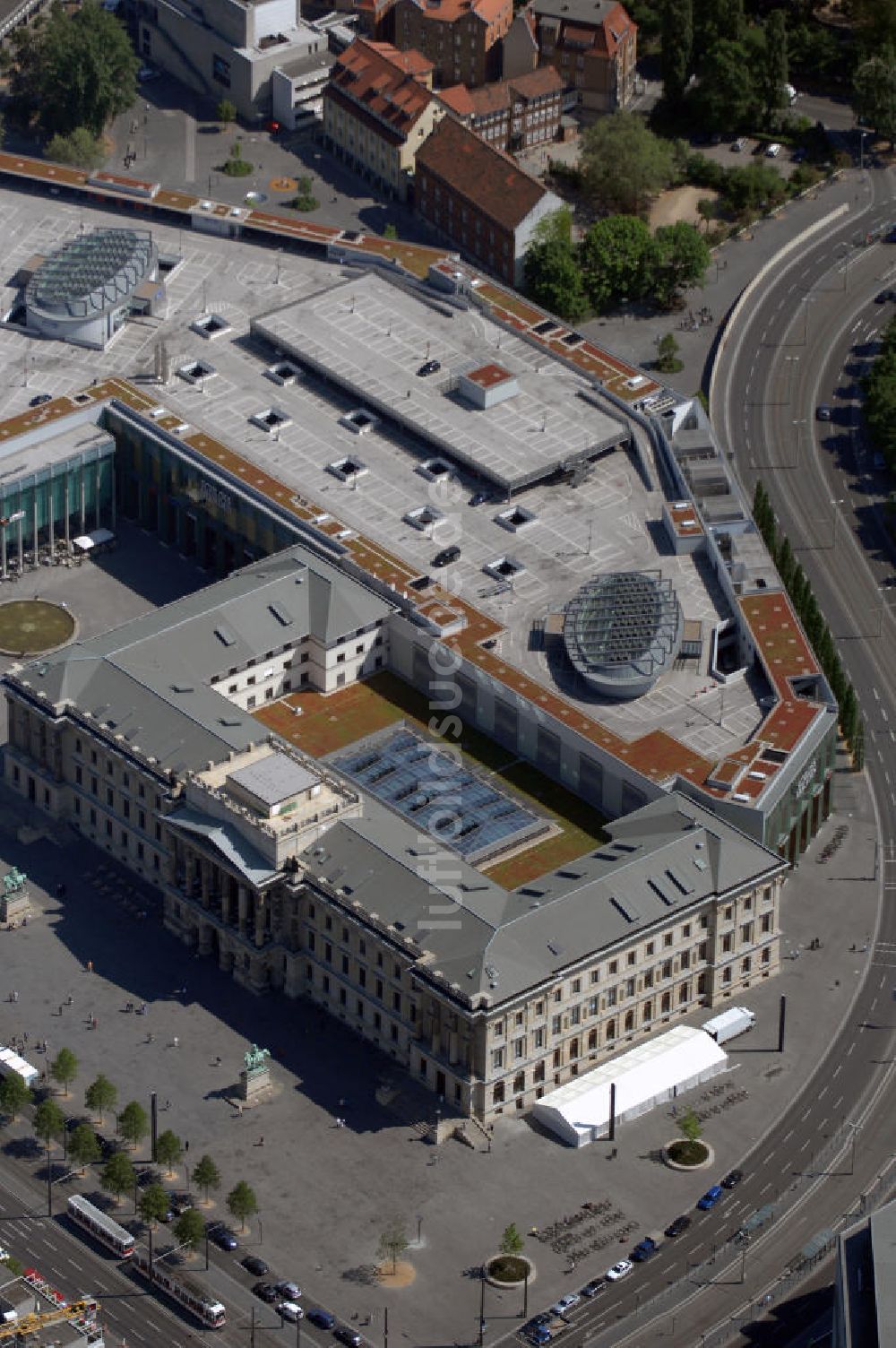 Luftaufnahme Braunschweig - Schloss Arkaden Braunschweig