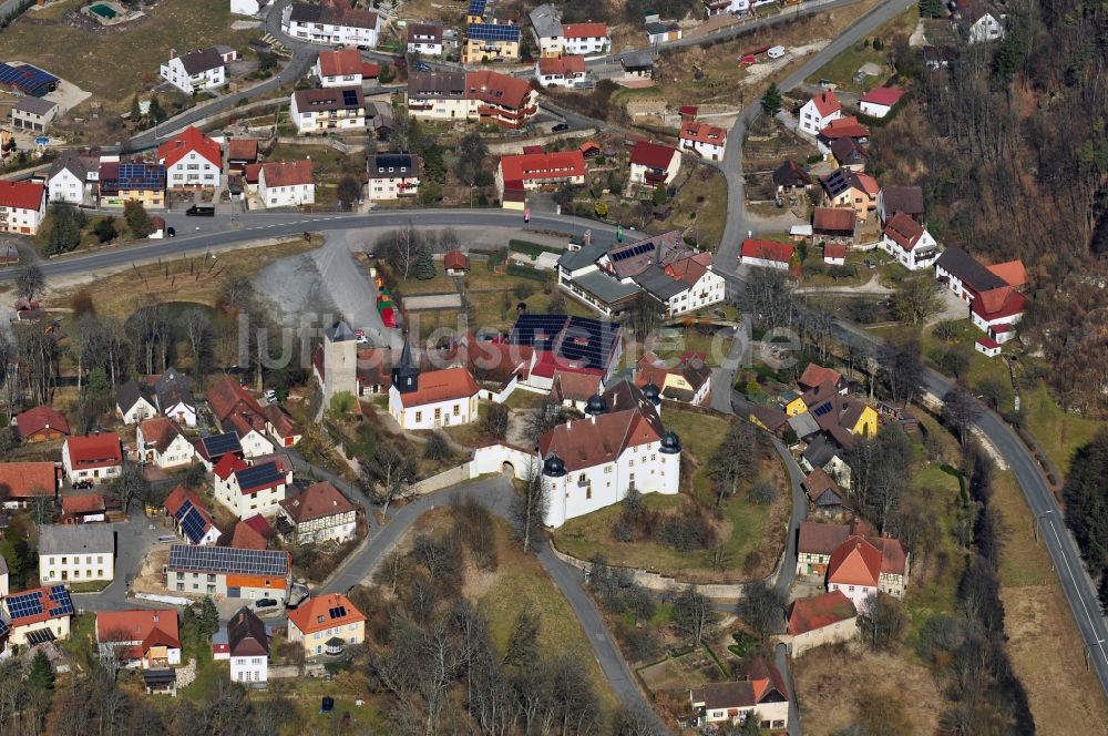 Luftaufnahme Aufseß - Schloss in Aufseß im Bundesland Bayern