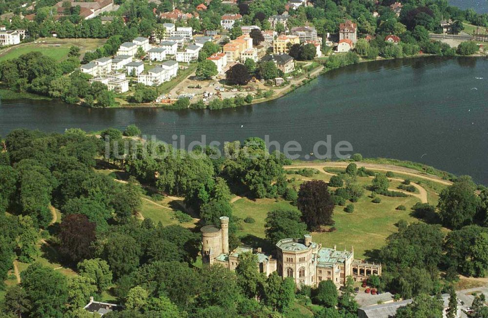 Luftbild Potsdam - Park Babelsberg - Schloß Babelsberg