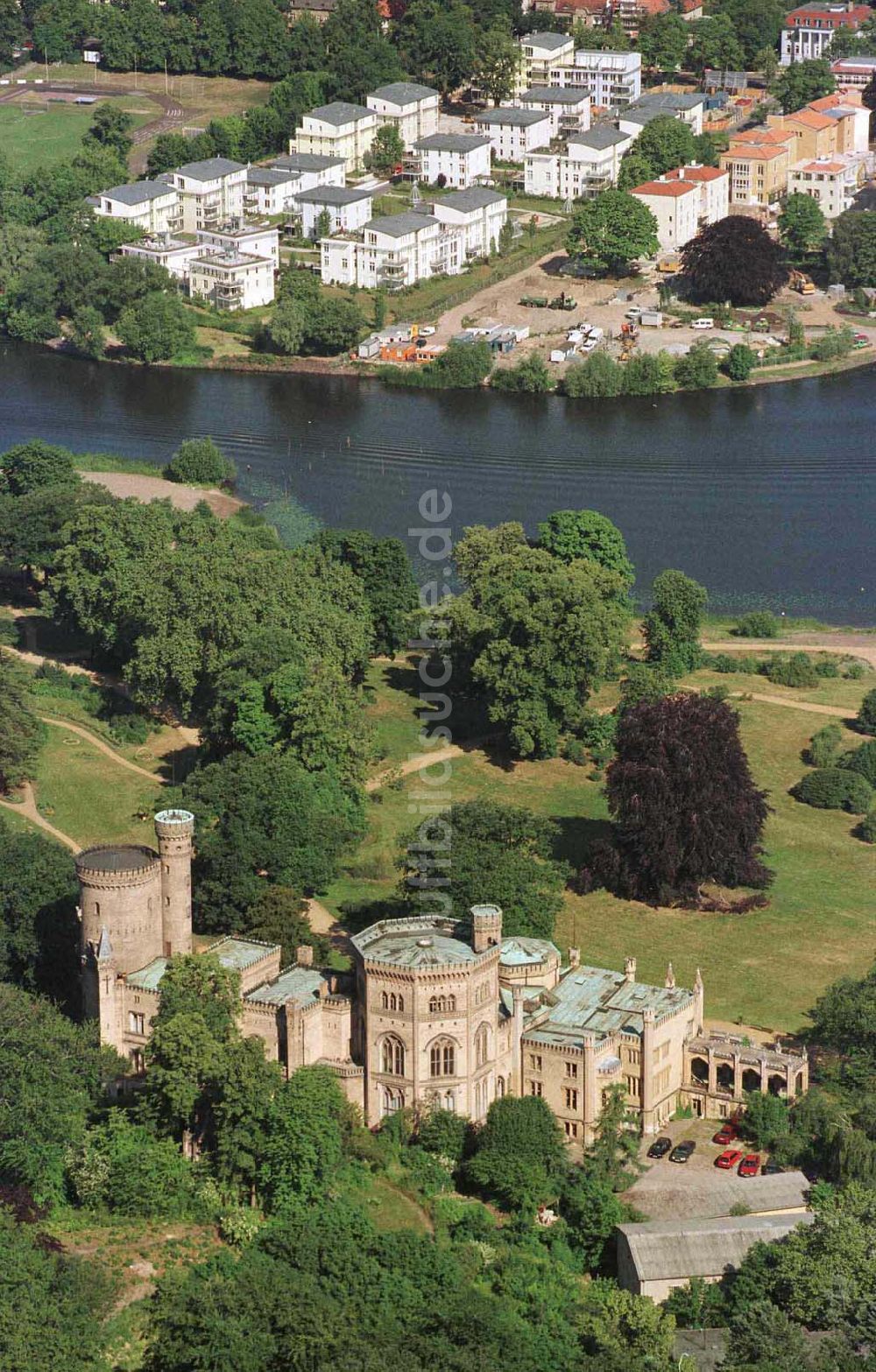 Luftbild Potsdam - Park Babelsberg - Schloß Babelsberg im Babelsberger Park