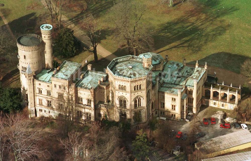 Potsdam von oben - Schloß Babelsberg bei Potsdam 02.1995