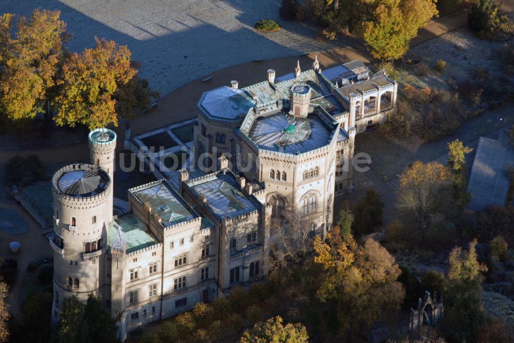 Potsdam von oben - Schloss Babelsberg in Potsdam