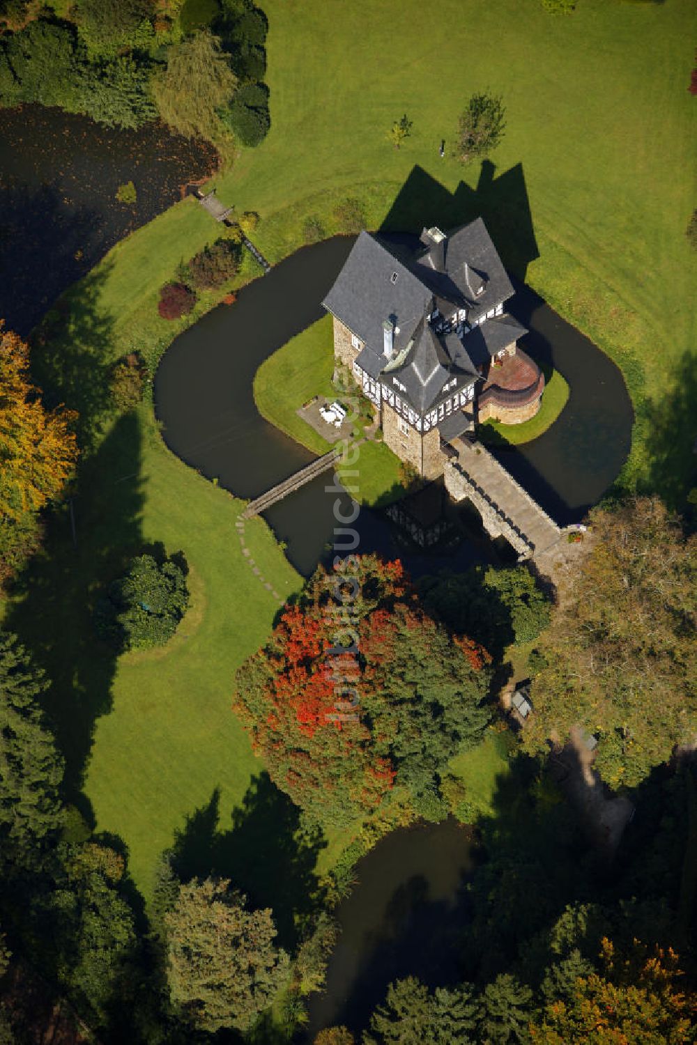 Meinerzhagen aus der Vogelperspektive: Schloss Badinghagen bei Meinerzhagen