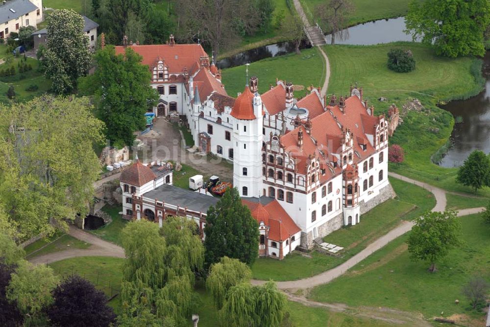 Basedow aus der Vogelperspektive: Schloß Basedow