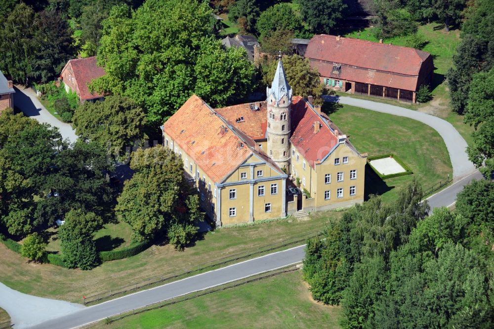 Luftbild Beesdau - Schloss Beesdau bei Beesdau in Brandenburg