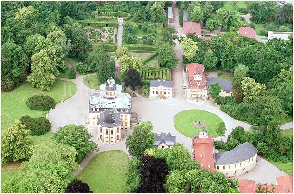 Luftaufnahme Weimar - Schloss Belvedere