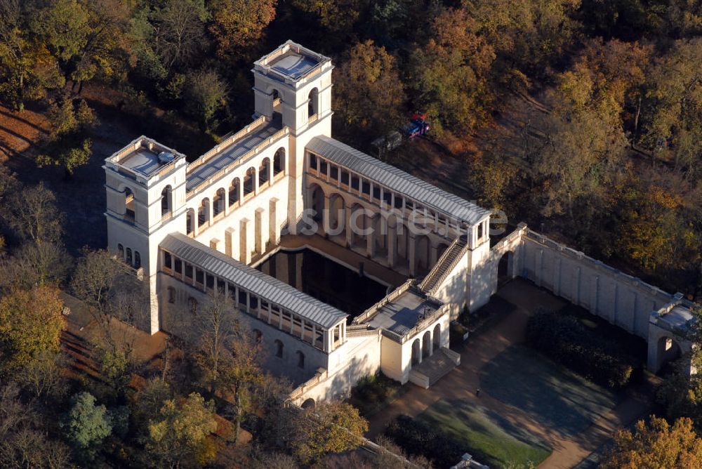 Potsdam aus der Vogelperspektive: Schloss Belvedere auf dem Pfingstberg in Potsdam