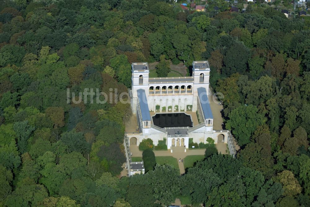 Luftbild Potsdam - Schloß Belvedere auf dem Pfingstberg in Potsdam im Bundesland Brandenburg