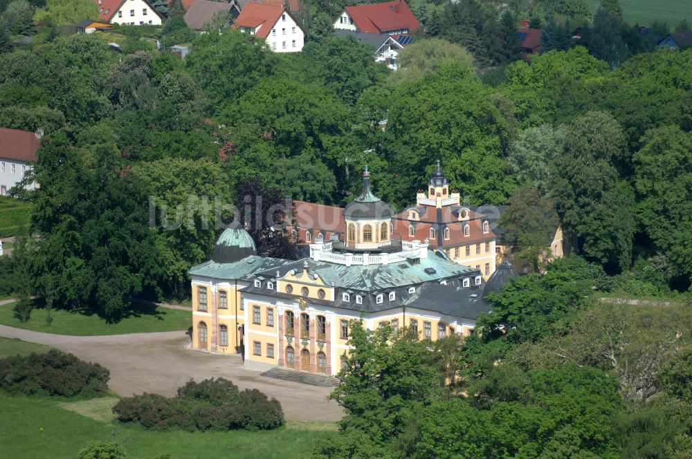 Luftbild Weimar - Schloss Belvedere südlich von Weimar in Thüringen