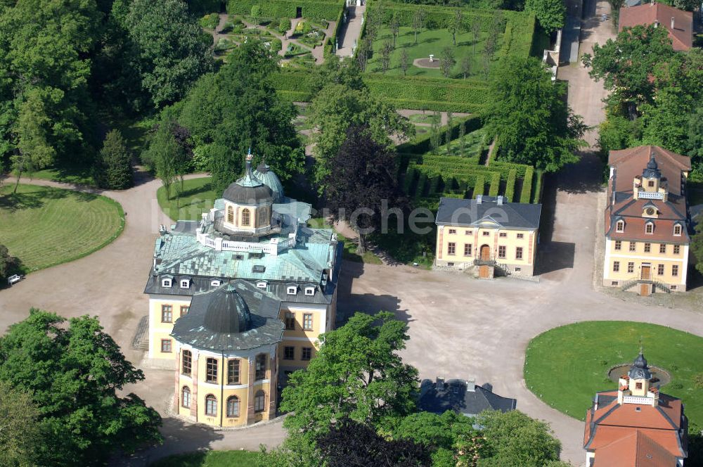 Luftbild Weimar - Schloss Belvedere südlich von Weimar in Thüringen