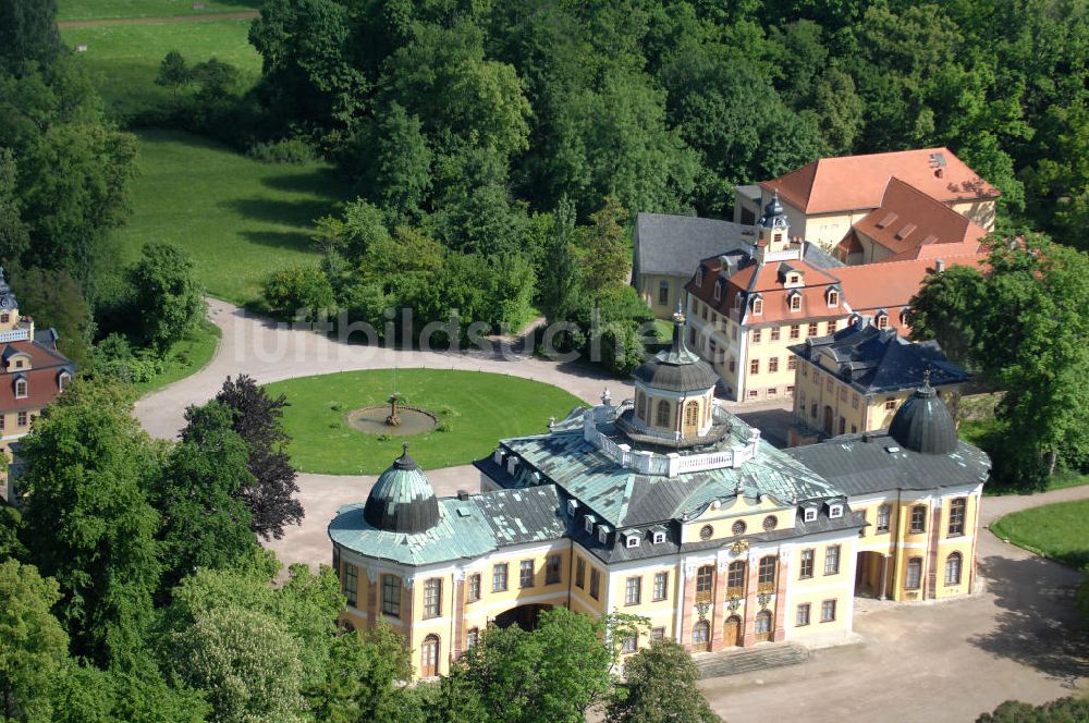 Luftbild Weimar - Schloss Belvedere südlich von Weimar in Thüringen