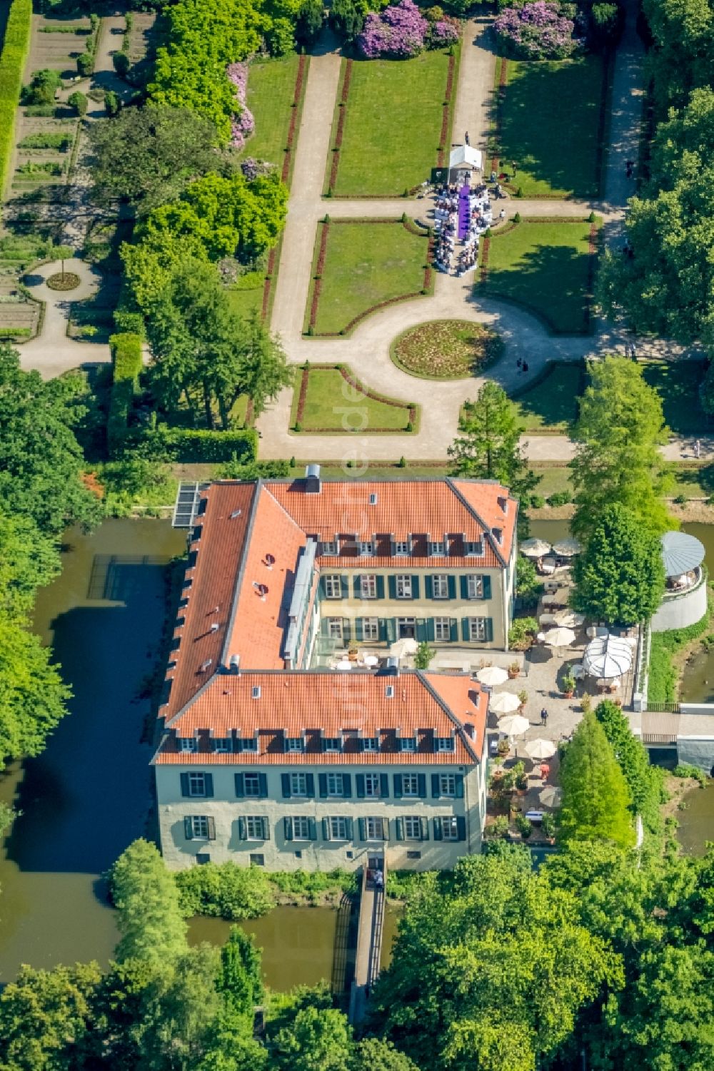 Gelsenkirchen von oben - Schloss Berge in Gelsenkirchen im Bundesland Nordrhein-Westfalen