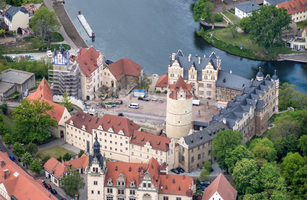 Luftbild Bernburg (Saale) - Schloss Bernburg in Bernburg (Saale) im Bundesland Sachsen-Anhalt