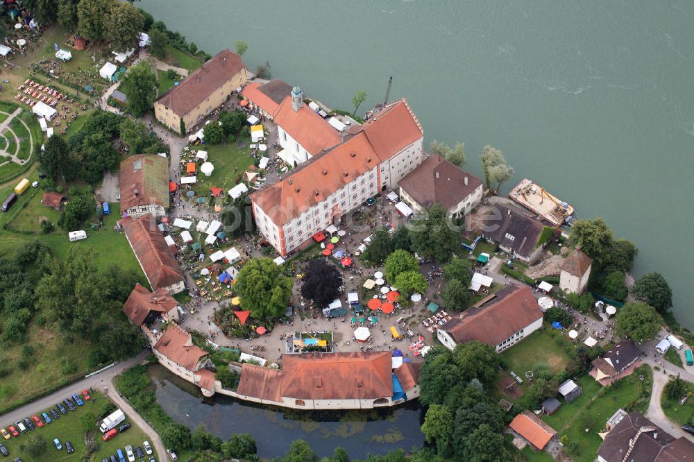 Rheinfelden von oben - Schloss Beuggen bei Rheinfelden in Baden-Württemberg