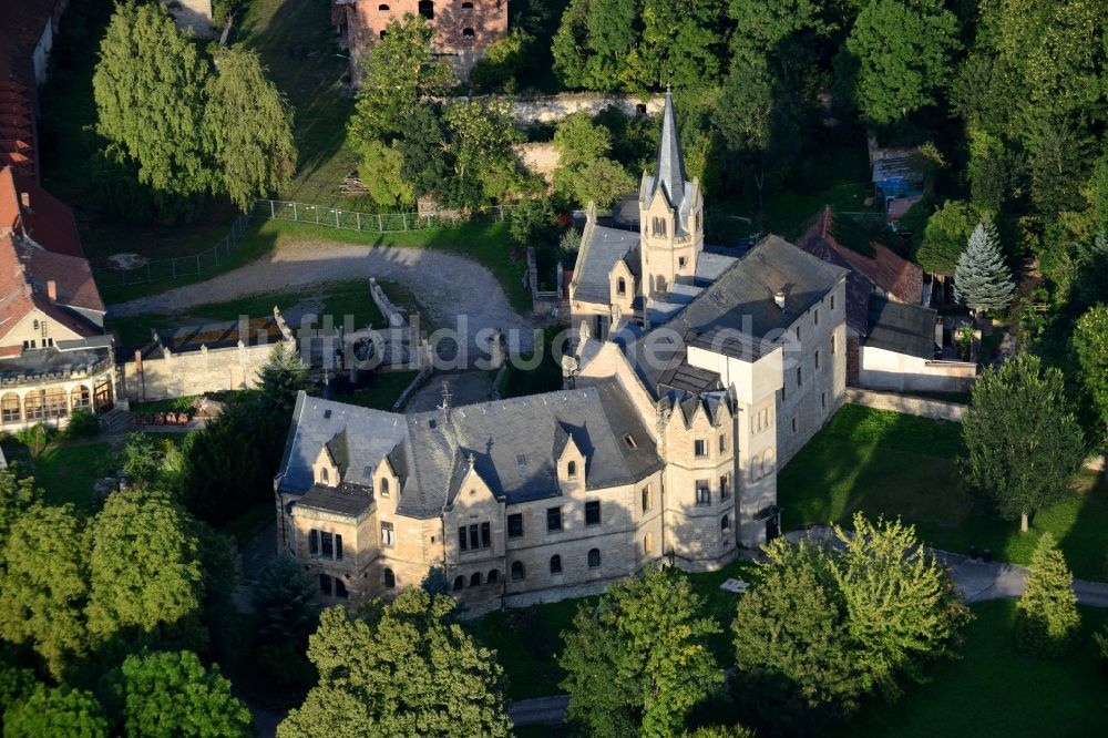 Beyernaumburg aus der Vogelperspektive: Schloss Beyernaumburg im Bundesland Sachsen-Anhalt